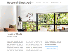 Tablet Screenshot of house-of-blinds.dk